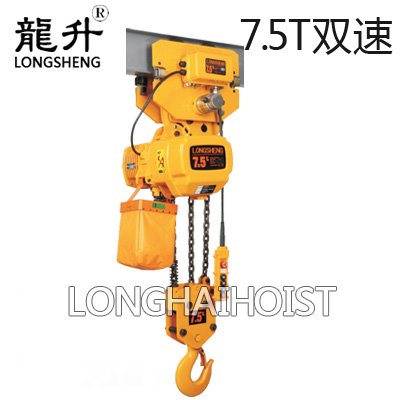 7.5噸雙速環(huán)鏈電動葫蘆 7.5噸雙速環(huán)鏈電動葫蘆