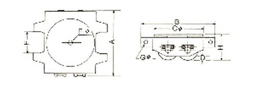 AL-DUW-K型搬運小坦克尺寸圖 AL-DUW-K型搬運小坦克尺寸圖