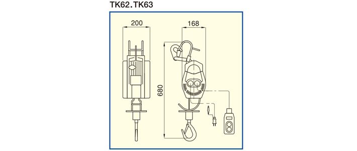 TK型TKK小金剛提升機(jī)尺寸圖 TK型TKK小金剛提升機(jī)尺寸圖