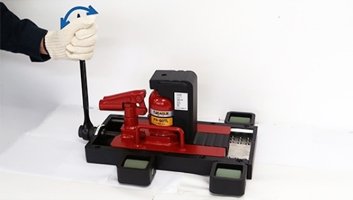 FR-100TL帶滑動臺爪式千斤頂重負荷位置調整 FR-100TL帶滑動臺爪式千斤頂重負荷位置調整
