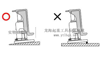 EAGLE JACK爪式千斤頂斜向使用示意圖 EAGLE JACK爪式千斤頂斜向使用示意圖